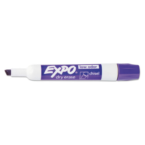 Expo® Low-Odor Dry-Erase Marker, Broad Chisel Tip, Assorted Colors, 8/Set