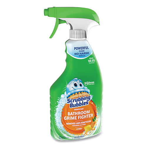 Scrubbing Bubbles Multi Surface Bathroom Cleaner, Citrus Scent, 32 oz Spray Bottle, 8/CT
