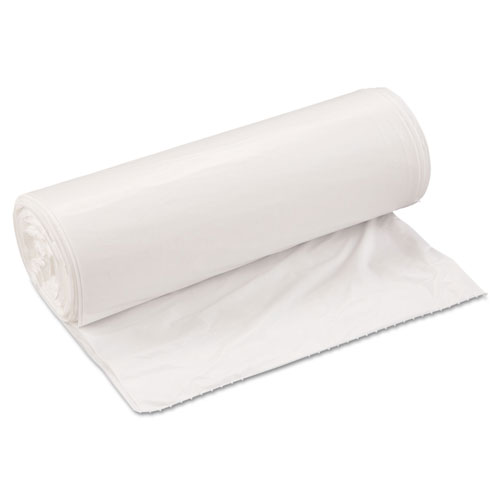 InteplastPitt Low-Density Commercial Can Liners, 33 gal, 0.8 mil, 33" x 39", White, 150/Carton