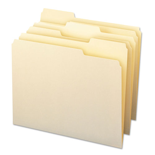 Smead Manila File Folders, 1/3-Cut Tabs, Letter Size, 24/Pack