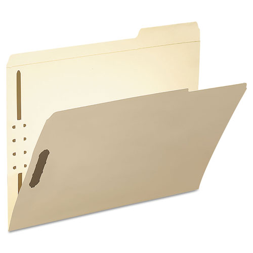 Smead Top Tab 2-Fastener Folders, 1/3-Cut Tabs, Right Position, Letter Size, 11 pt. Manila, 50/Box