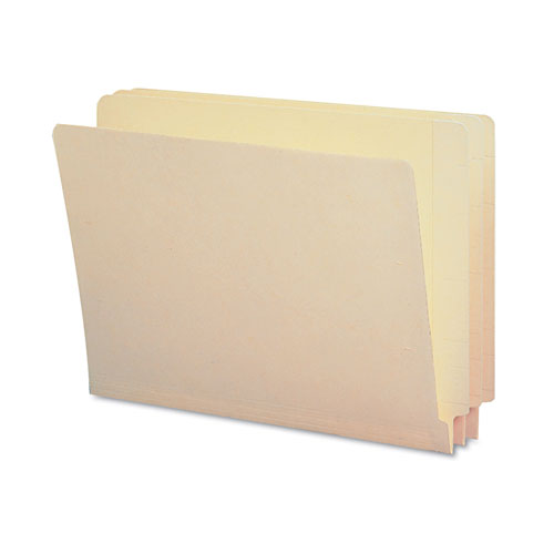 Smead End Tab Folders with Antimicrobial Product Protection, Straight Tab, Letter Size, Manila, 100/Box