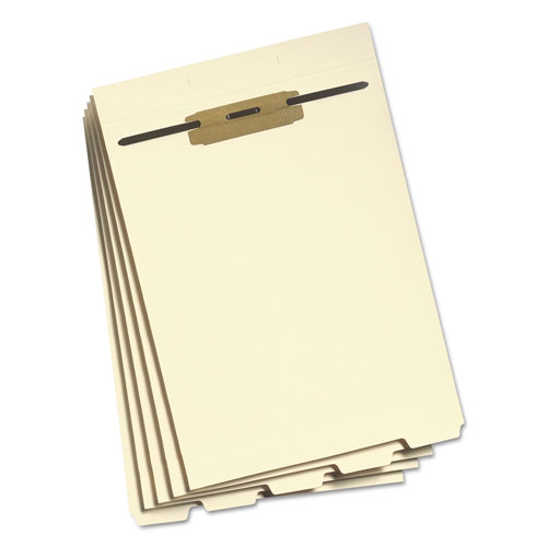 Smead Stackable Folder Dividers w/ Fasteners, 1/5-Cut End Tab, Letter Size, Manila, 50/Pack