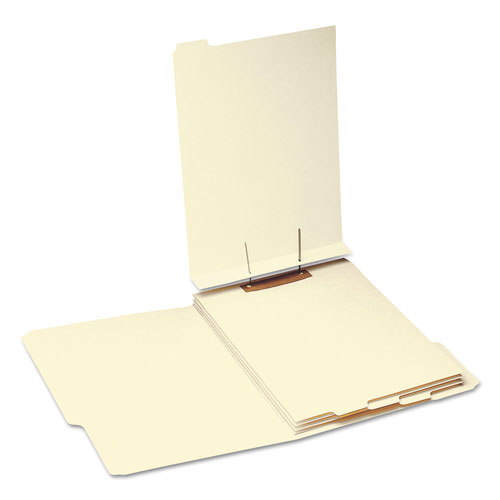 Smead Stackable Folder Dividers w/ Fasteners, 1/5-Cut End Tab, Letter Size, Manila, 50/Pack