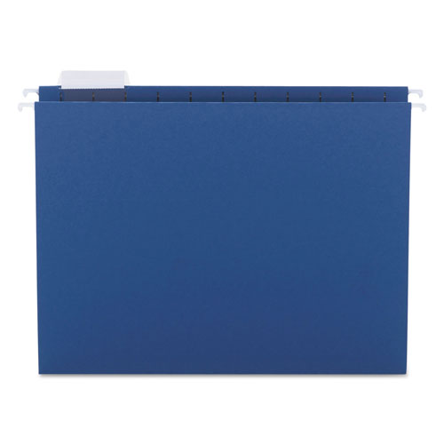 Smead Colored Hanging File Folders, Letter Size, 1/5-Cut Tab, Navy, 25/Box