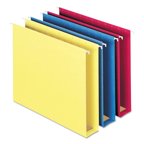 Smead Box Bottom Hanging File Folders, Letter Size, 1/5-Cut Tab, Assorted, 25/Box