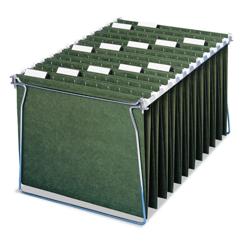 Smead 100% Recycled Hanging File Folders, Letter Size, 1/5-Cut Tab, Standard Green, 25/Box
