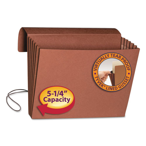 Smead Extra-Wide Expanding Wallets w/ Elastic Cord, 5.25