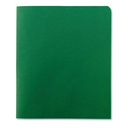 Smead Two-Pocket Folder, Textured Paper, Green, 25/Box