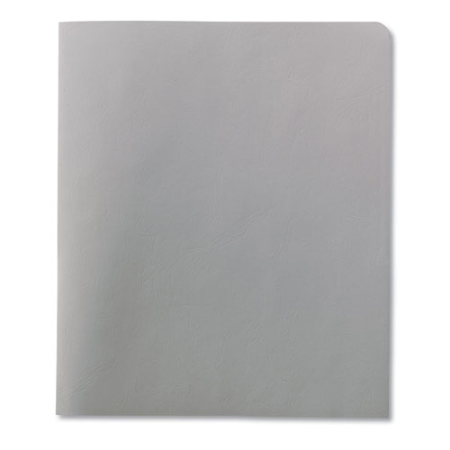 Smead Two-Pocket Folder, Textured Paper, White, 25/Box