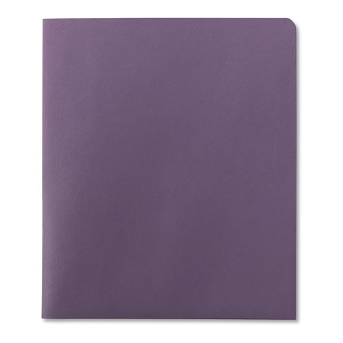 Smead Two-Pocket Folder, Textured Paper, Lavender, 25/Box
