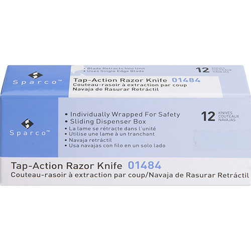 Sparco Knife, Razor, 1"x3"