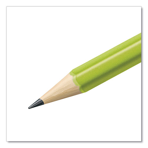 Staedtler Wopex Extruded Pencil, HB (#2), Black Lead, Green Barrel, 10/Pack
