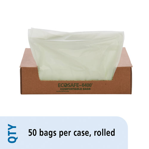 Stout EcoSafe-6400 Bags, 32 gal, 0.85 mil, 33