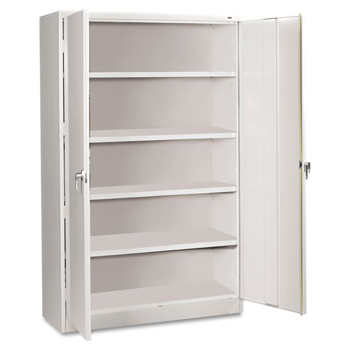 Tennsco Assembled Jumbo Steel Storage Cabinet, 48w x 24d x 78h, Light Gray