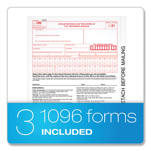 TOPS Five-Part 1099-MISC Tax Forms, 8.5 x 11, 2/Page, 50/Pack