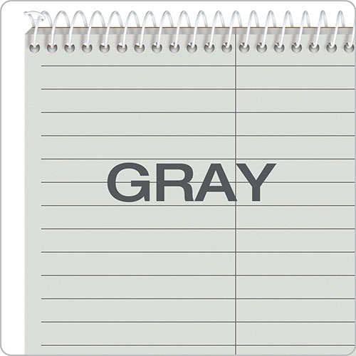 TOPS Prism Steno Pads, Gregg Rule, Gray Cover, 80 Gray 6 x 9 Sheets, 4/Pack