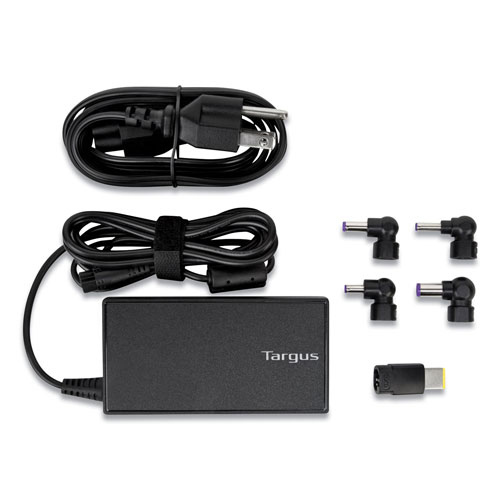 Targus Semi-Slim Laptop Charger for Various Devices, 90W, Black
