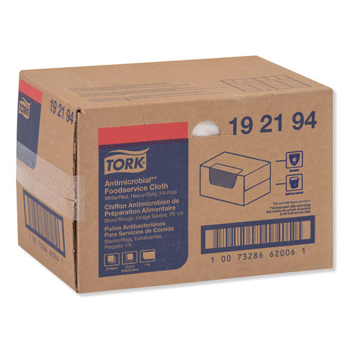 Tork Foodservice Cloth, 13 x 21, White, 50/Box