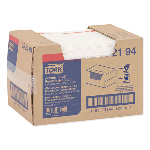Tork Foodservice Cloth, 13 x 21, White, 50/Box
