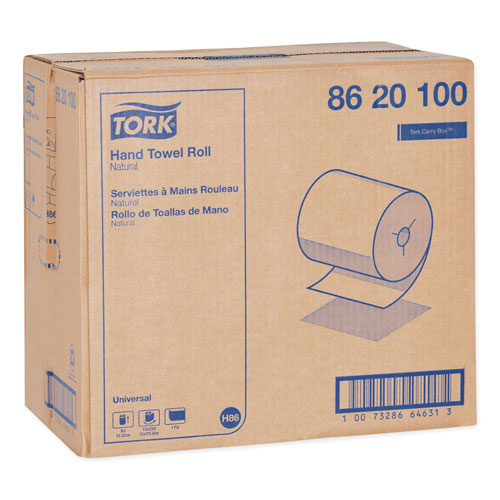 Tork Universal Hand Towel Roll, Notched, 8