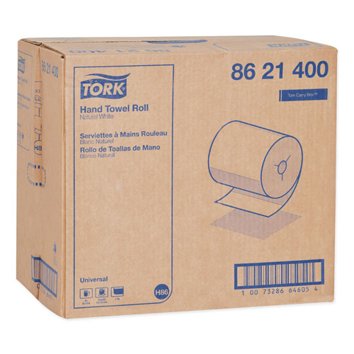 Tork Universal Hand Towel Roll, Notched, 8