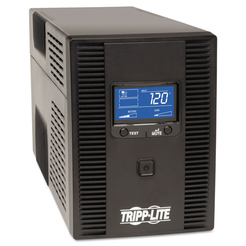 Tripp Lite SmartPro LCD Line-Interactive UPS AVR Tower, LCD, USB, 10 Outlets, 1500 VA, 650J