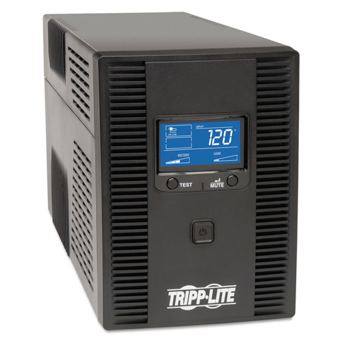 Tripp Lite SmartPro LCD Line-Interactive UPS AVR Tower, LCD, USB, 10 Outlets, 1500 VA, 650J