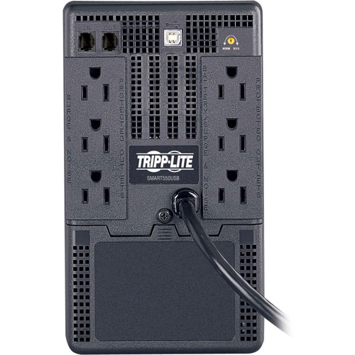 Tripp Lite  SMART550USB VS Series UPS System, 550VA, 6 Outlets and Phone/DSL Protection