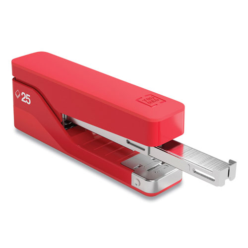 TRU RED™ Desktop Aluminum Stapler, 25-Sheet Capacity, Red