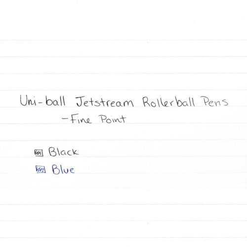 Uni-Ball Jetstream Stick Ballpoint Pen, Fine 0.7mm, Blue Ink, Blue Barrel