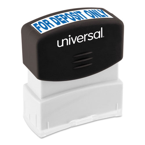 Universal Message Stamp, for DEPOSIT ONLY, Pre-Inked One-Color, Blue
