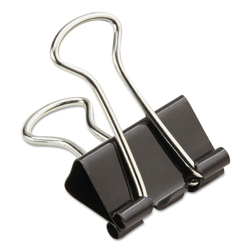 Universal Binder Clips Value Pack, Small, Black/Silver, 36/Box