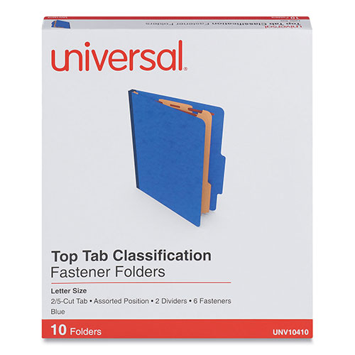 Universal Six-Section Pressboard Classification Folders, 2.5