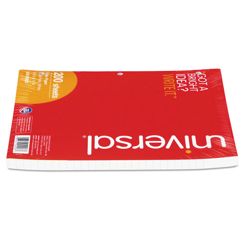 Universal Filler Paper, 3-Hole, 8.5 x 11, Wide/Legal Rule, 200/Pack