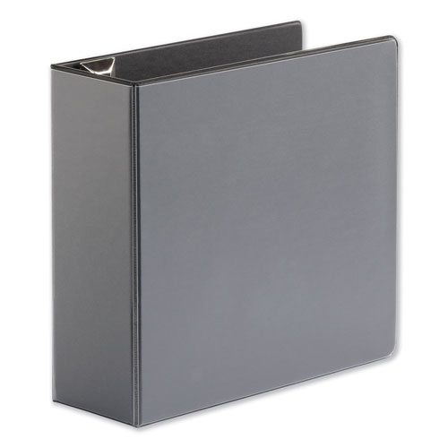 Universal Deluxe Easy-to-Open D-Ring View Binder, 3 Rings, 4