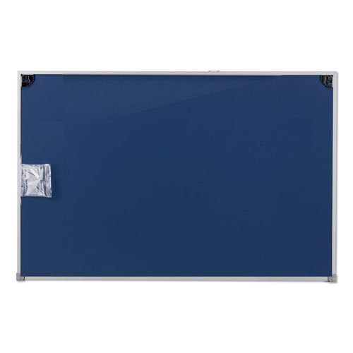 Universal Melamine Dry Erase Board with Aluminum Frame, 36 x 24, White Surface, Anodized Aluminum Frame