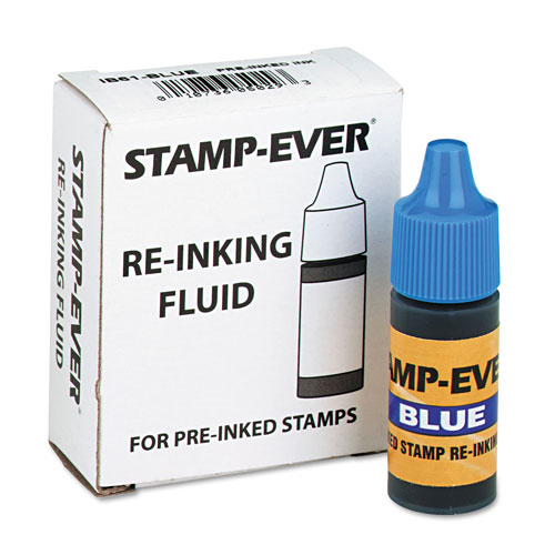 U.S. Stamp & Sign Refill Ink for Clik! & Universal Stamps, 7ml-Bottle, Blue