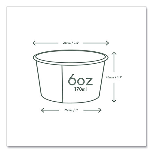 Vegware™ Soup Containers, 6 oz, 3.5