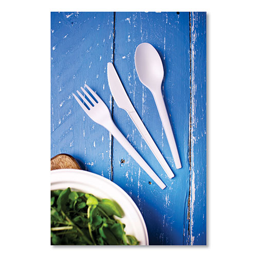 Vegware™ White CPLA Cutlery, Knife, 1,000/Carton