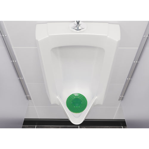Vectair Systems P-Screen 60 Day Urinal Screen - Lasts upto 60 Days - Anti-bacterial, Recyclable, Splash Resistant - 6 / Carton - Green