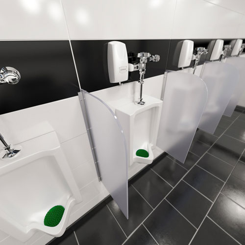Vectair Systems Wee-Screen Urinal Screen - Lasts upto 30 Days - Splash Resistant, Flexible, Recyclable - 10 / Carton - Yellow