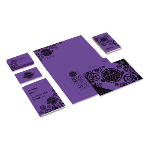 Astrobrights Color Cardstock, 65 lb, 8.5 x 11, Gravity Grape, 250/Pack