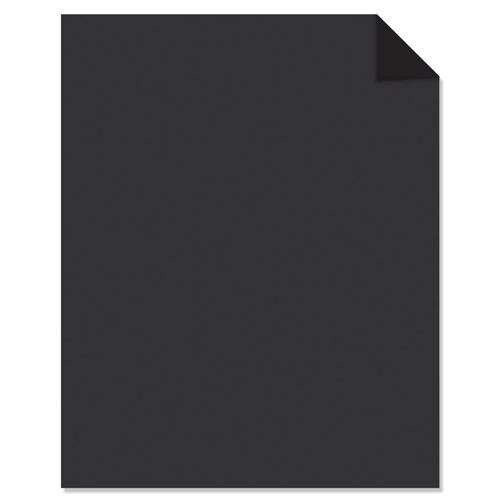 Neenah Paper Color Cardstock, 65 lb, 8.5 x 11, Eclipse Black, 100/Pack