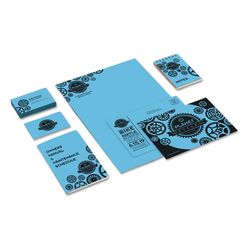 Astrobrights Color Cardstock, 65 lb, 8.5 x 11, Lunar Blue, 250/Pack