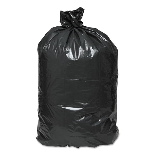 Webster Recycled Can Liners, 40-45gal, 2mil, 40 x 46, Black, 100/Carton