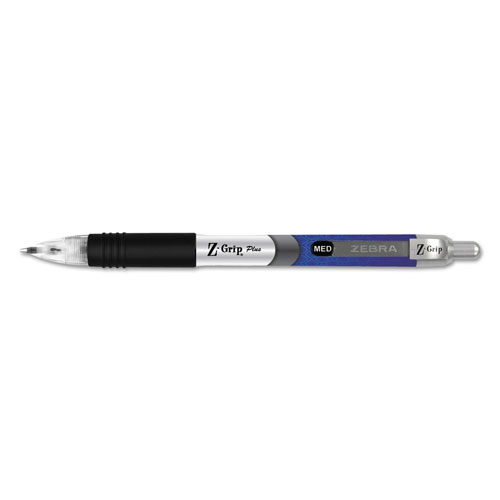 Zebra Pen ECO Jimnie Clip Retractable Ballpoint Pen, 1mm, Black Ink, Translucent Barrel, Dozen