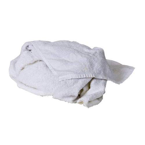 A&B Wiper Supply 30 oz . White Terry Bar Cloth, 16" x 19"