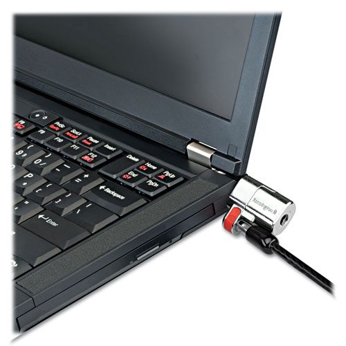 Acco ClickSafe Keyed Laptop Lock, 5ft Cable, Black