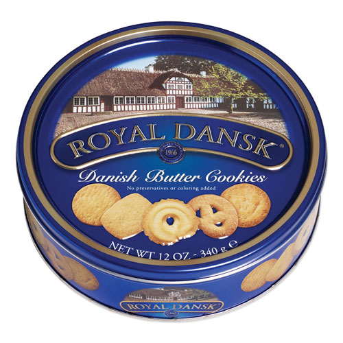 Advantus Cookies, Danish Butter, 12 oz Tin